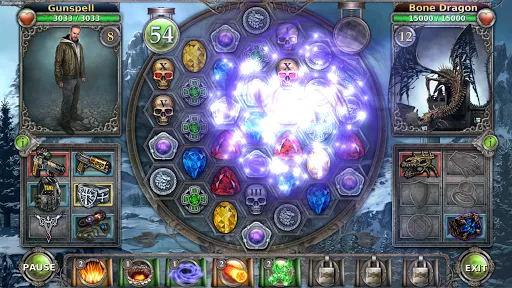 Capturas de tela do Gunspell - Match 3 Puzzle RPG