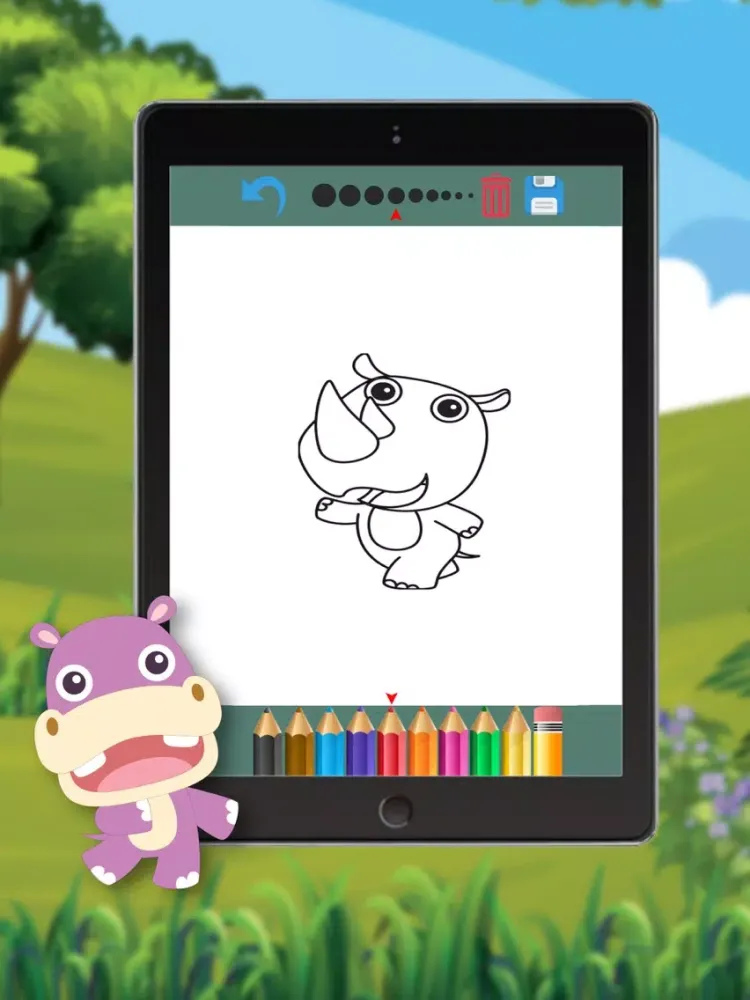 Captures d'écran de Animals, Coloring Book for Kids iPad 