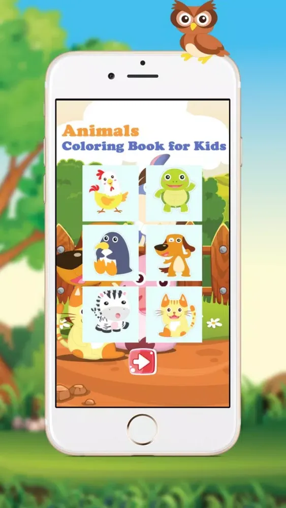 Captures d'écran de Animals, Coloring Book for Kids