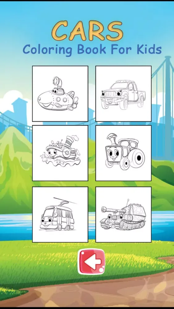 Captures d'écran de Cars , Coloring book for kids