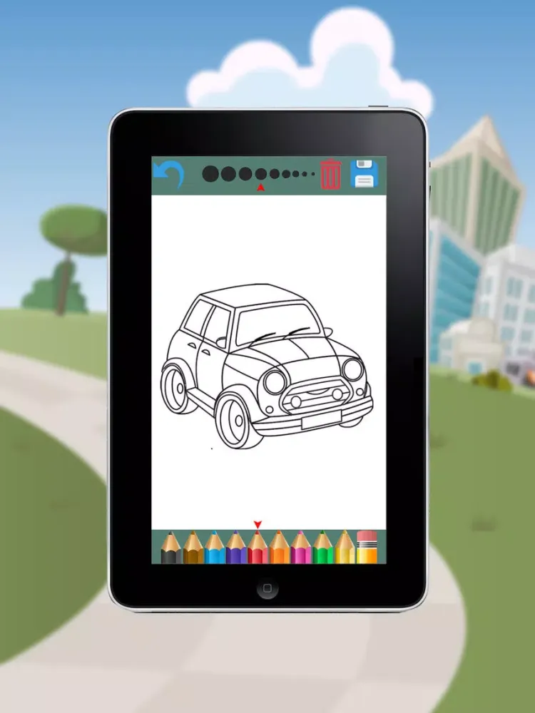 Ảnh chụp màn hình của Vehicles Coloring Book - Fun Painting for Kids iPad 