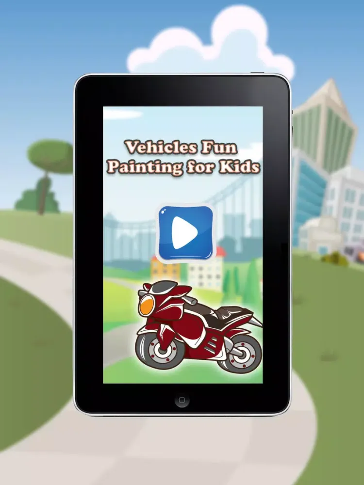 Ảnh chụp màn hình của Vehicles Coloring Book - Fun Painting for Kids iPad 