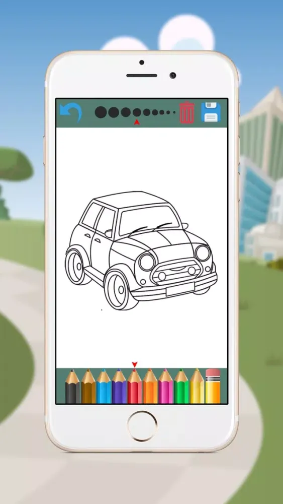 Ảnh chụp màn hình của Vehicles Coloring Book - Fun Painting for Kids