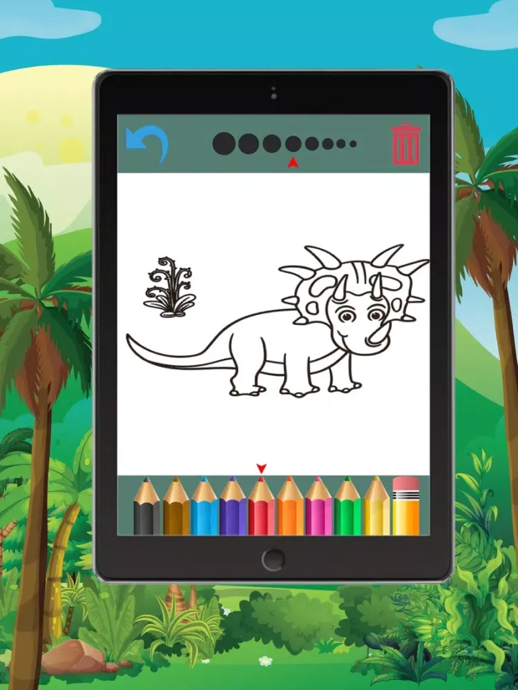 Captures d'écran de Dinosaur Coloring Book - Free Game for Kids iPad 