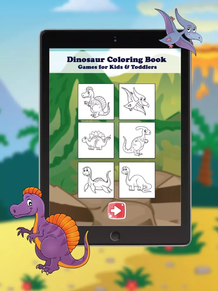 Dinosaur Coloring Book - Coloring Games for Kids & iPad 应用截图