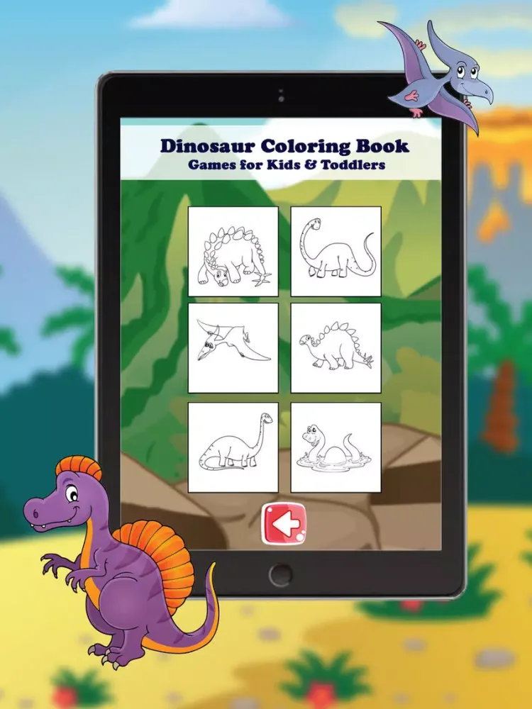 Dinosaur Coloring Book - Coloring Games for Kids & iPad 应用截图