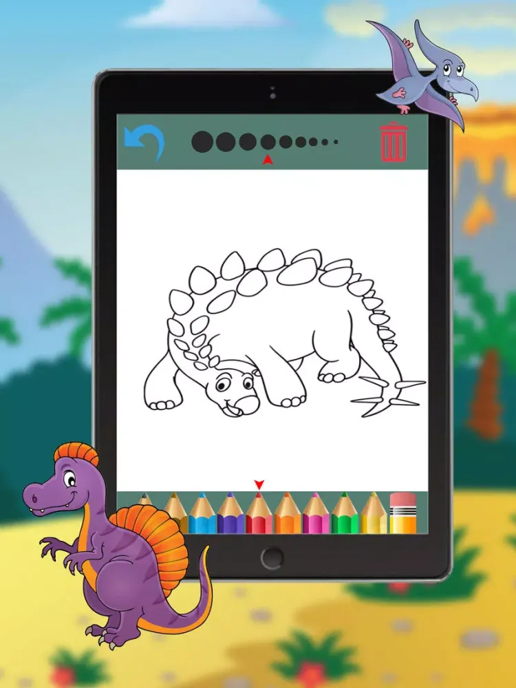 Dinosaur Coloring Book - Coloring Games for Kids & iPad 应用截图