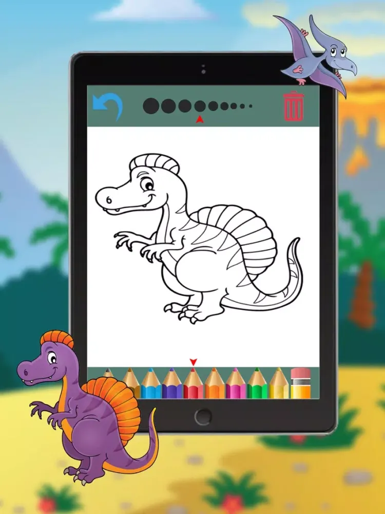 Dinosaur Coloring Book - Coloring Games for Kids & iPad 应用截图