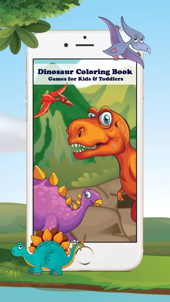 Dinosaur Coloring Book - Coloring Games for Kids &应用截图