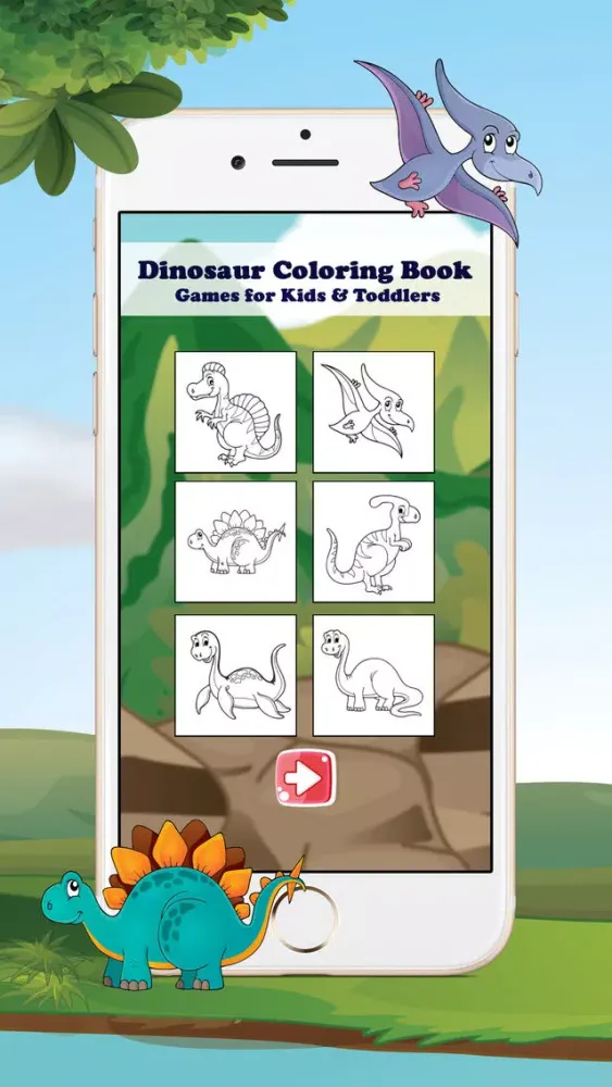 Dinosaur Coloring Book - Coloring Games for Kids &应用截图