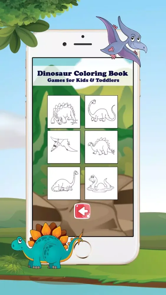 Dinosaur Coloring Book - Coloring Games for Kids &应用截图