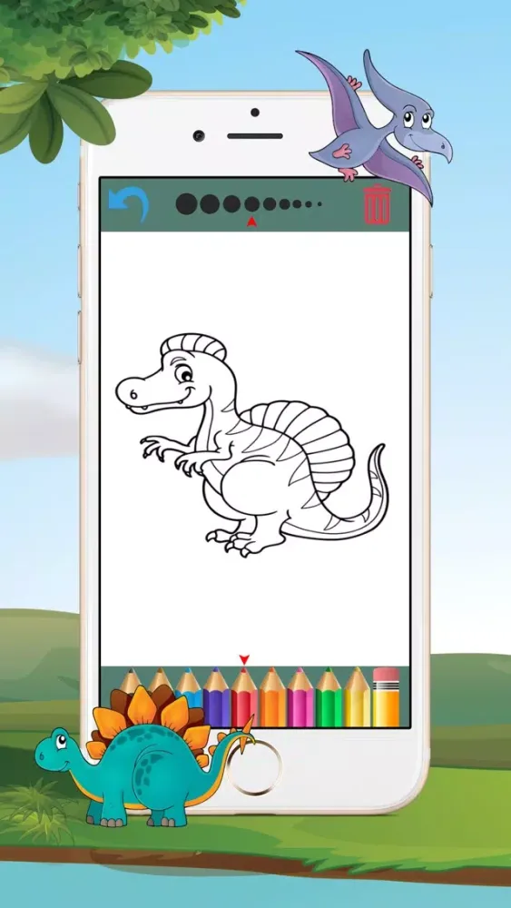 Dinosaur Coloring Book - Coloring Games for Kids &应用截图