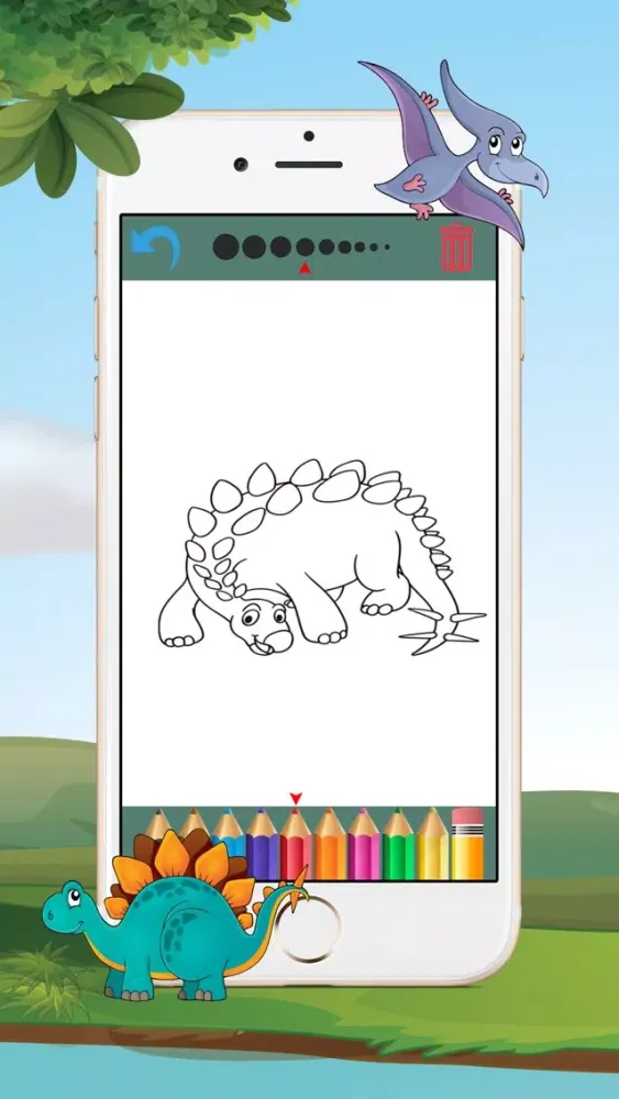 Dinosaur Coloring Book - Coloring Games for Kids &应用截图
