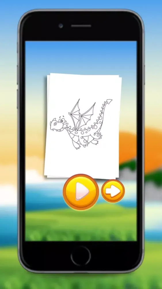 Dragons Coloring Book Game for Little Kids スクリーンショット