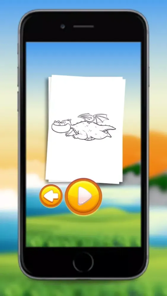 Dragons Coloring Book Game for Little Kids スクリーンショット
