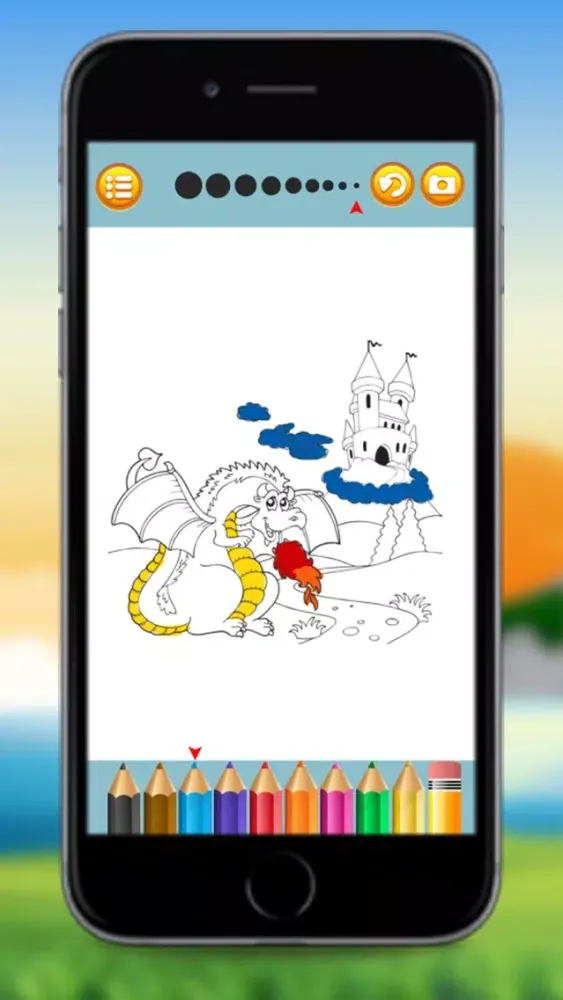 Dragons Coloring Book Game for Little Kids スクリーンショット