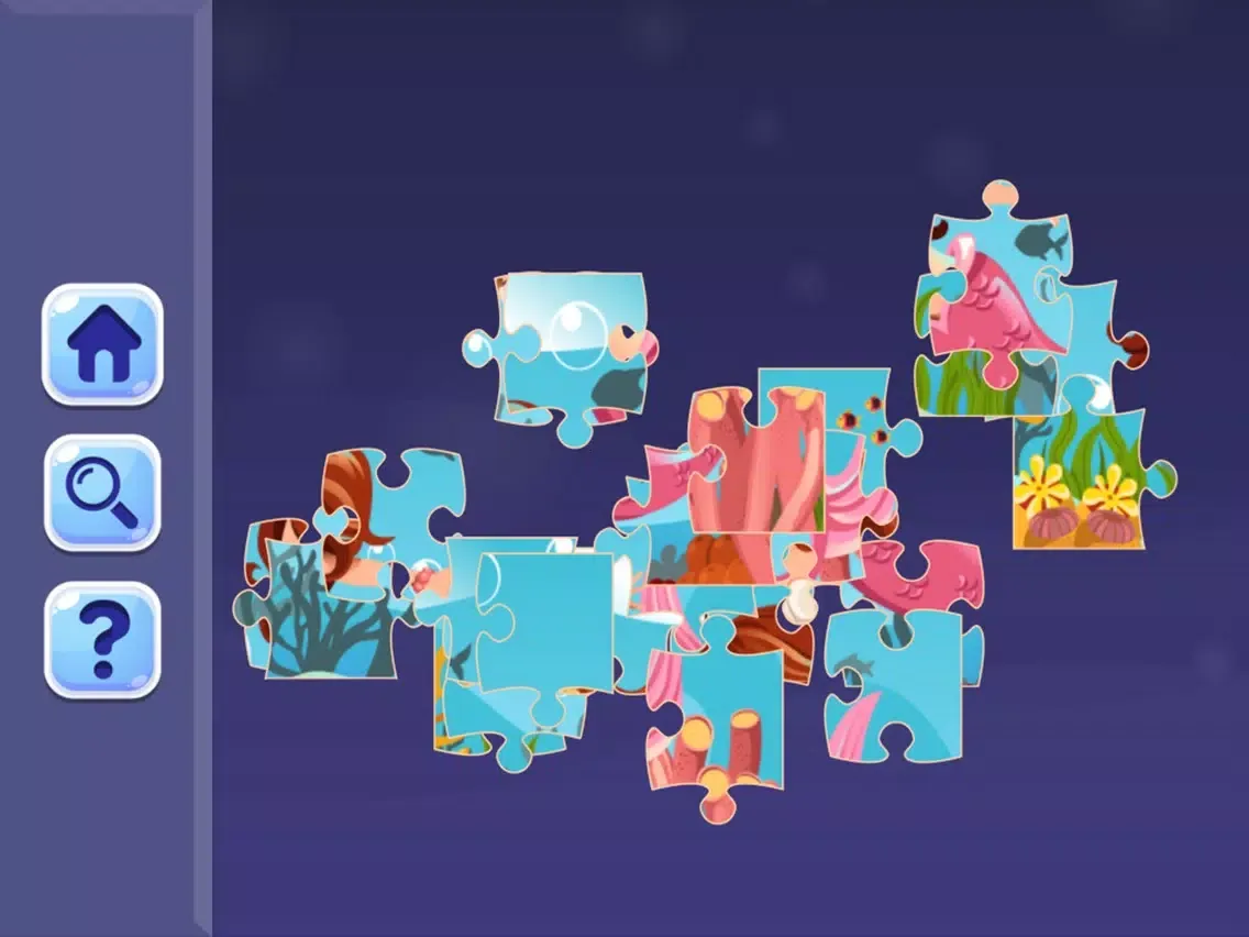 Mermaid Princess Jigsaw Puzzle Games for Toddler iPad  스크린샷