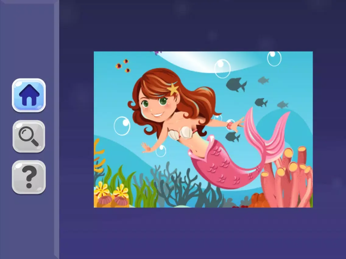 Mermaid Princess Jigsaw Puzzle Games for Toddler iPad  스크린샷