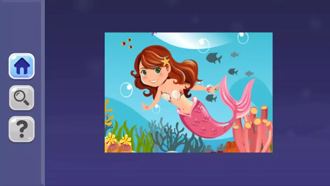 Mermaid Princess Jigsaw Puzzle Games for Toddler 스크린샷