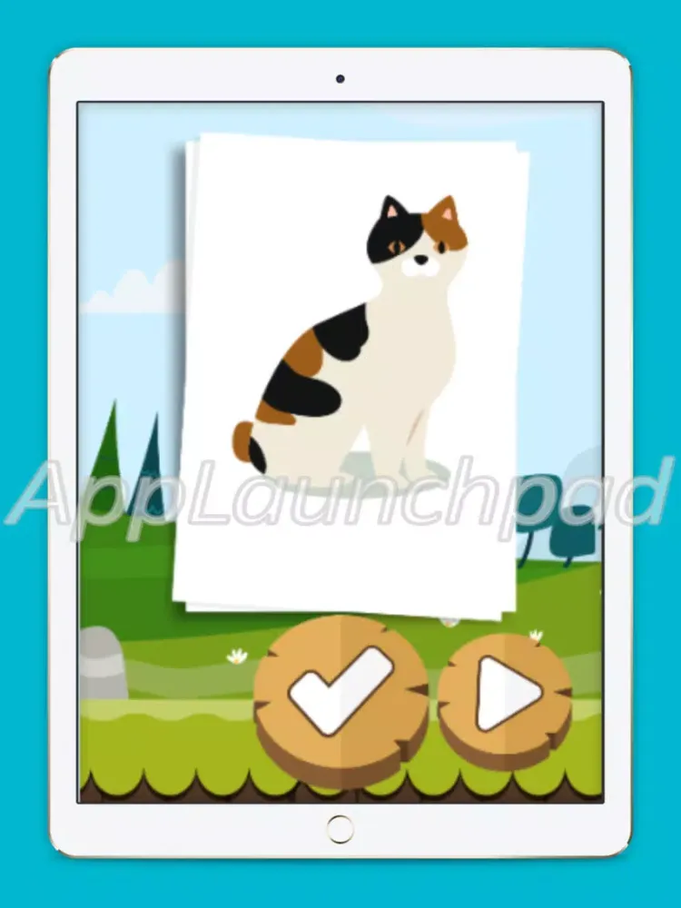 Ảnh chụp màn hình của Cat coloring book game iPad 
