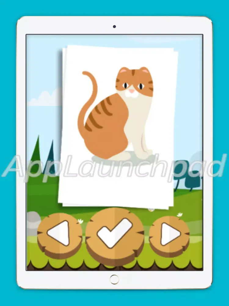 Ảnh chụp màn hình của Cat coloring book game iPad 