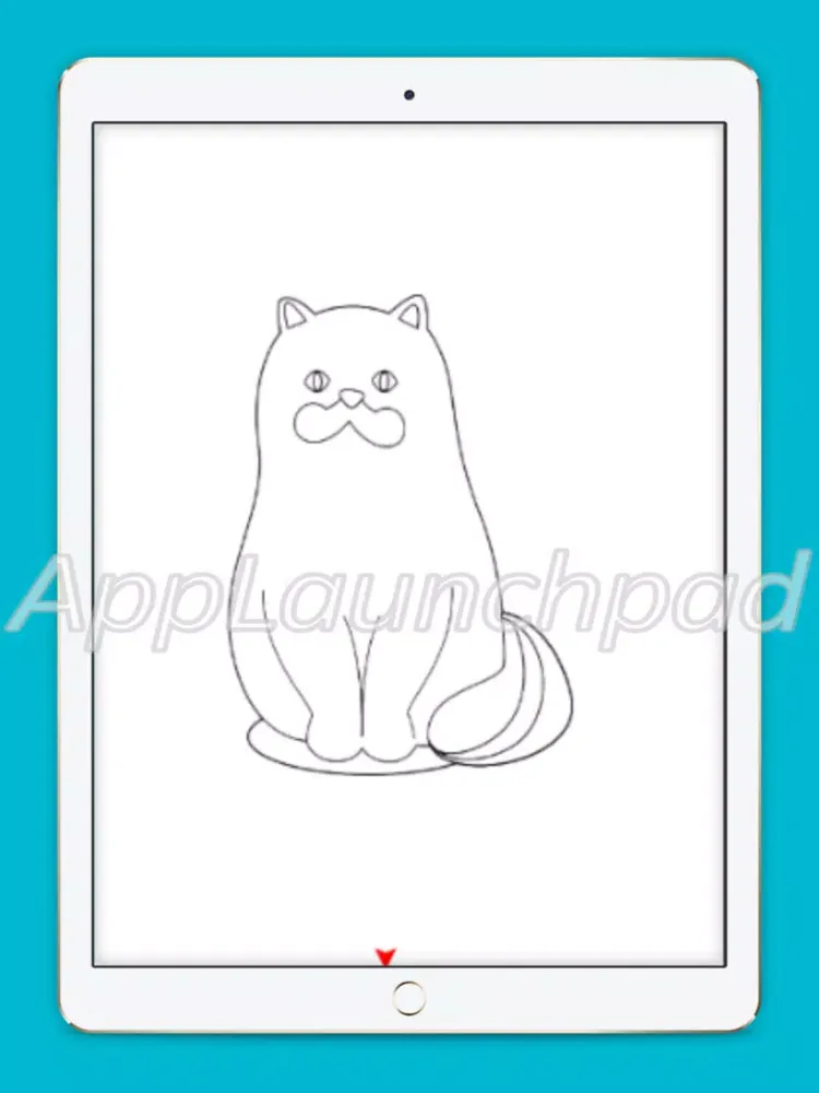 Ảnh chụp màn hình của Cat coloring book game iPad 