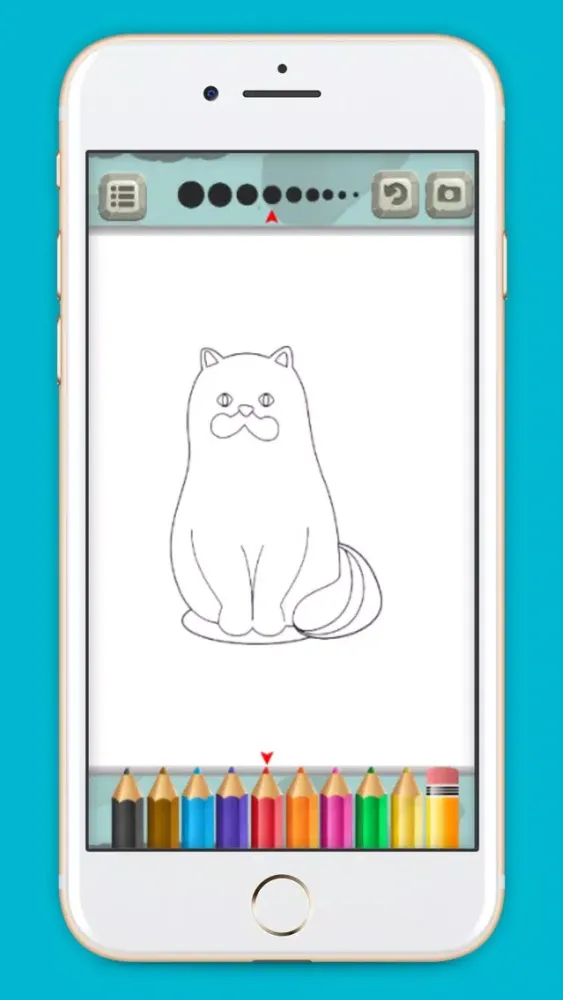 Ảnh chụp màn hình của Cat coloring book game