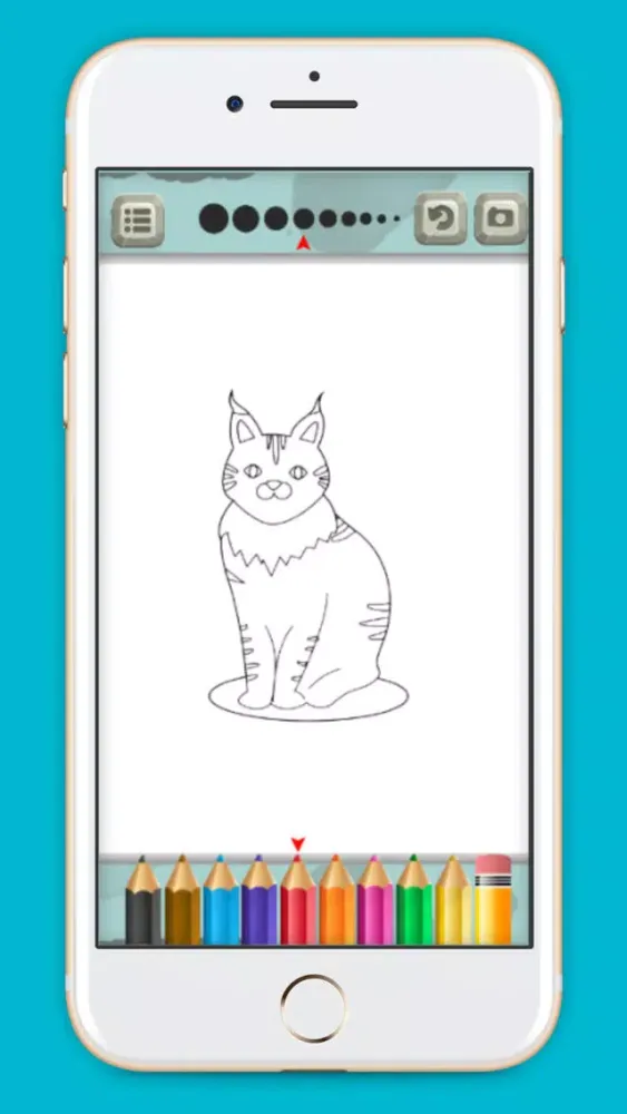 Ảnh chụp màn hình của Cat coloring book game