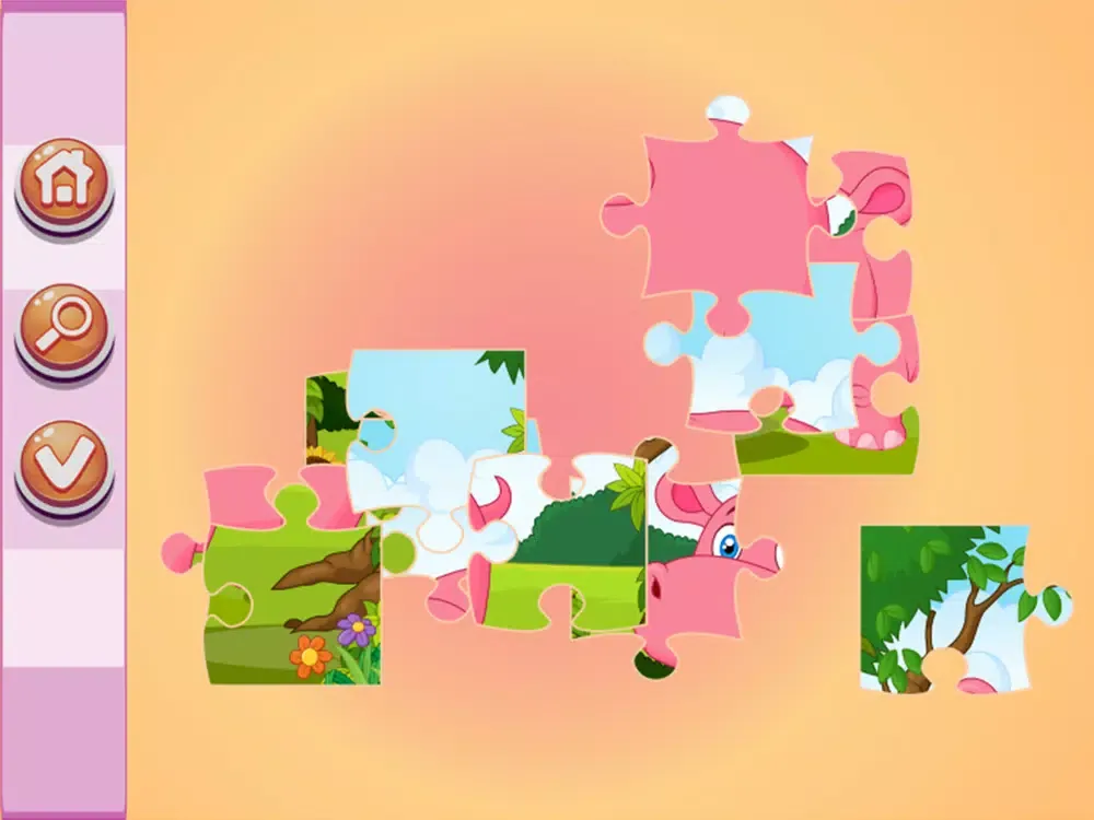 Ảnh chụp màn hình của animal jigsaw puzzles game iPad 