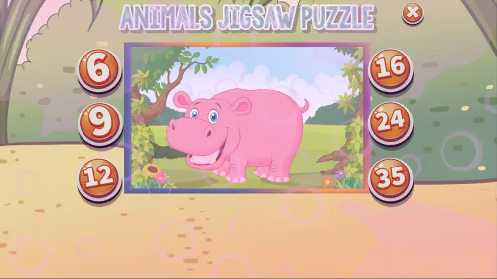 Ảnh chụp màn hình của animal jigsaw puzzles game