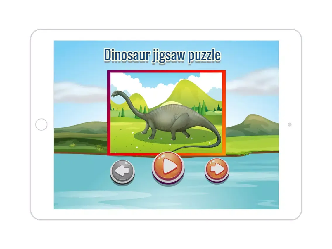 dinosaurs jigsaw puzzle game iPad  Screenshots