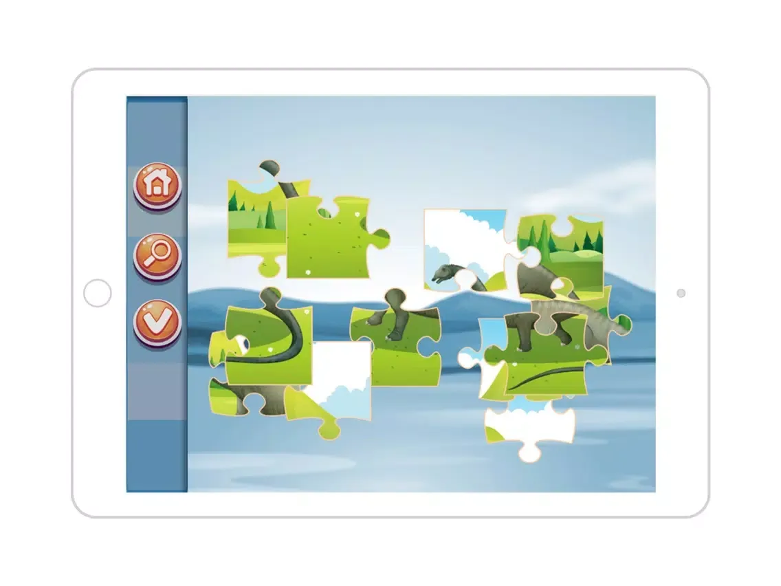 dinosaurs jigsaw puzzle game iPad  Screenshots