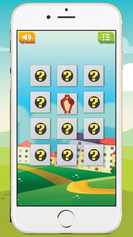 Tangkapan skrin Animals Memory : Game for Kids