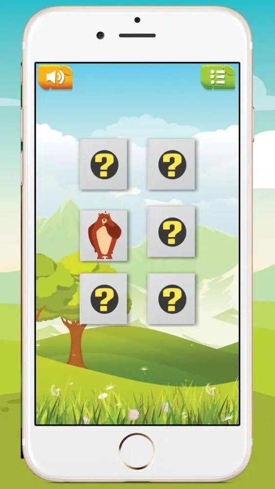 Tangkapan skrin Animals Memory : Game for Kids
