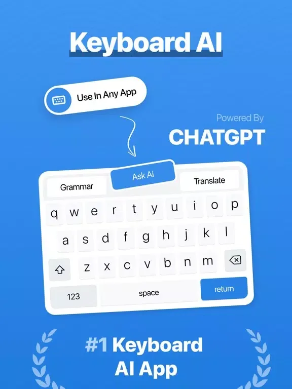 Keyboard AI. iPad  Screenshots
