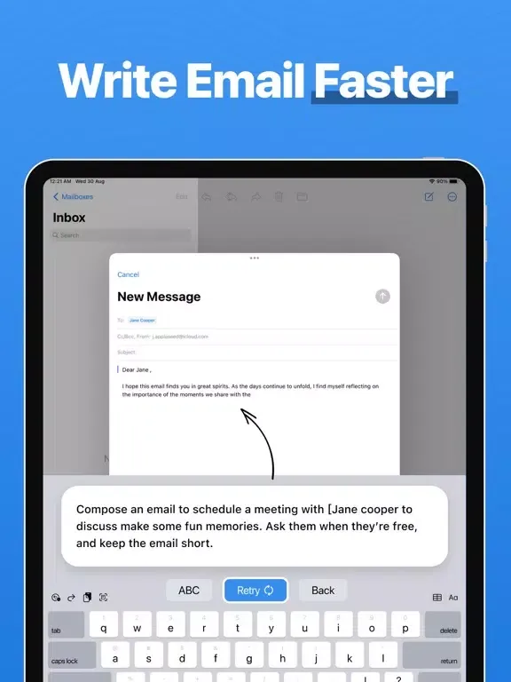 Keyboard AI. iPad  Screenshots