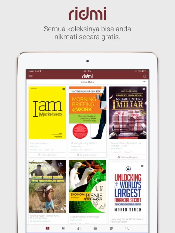 ภาพหน้าจอของ Ridmi iPad 