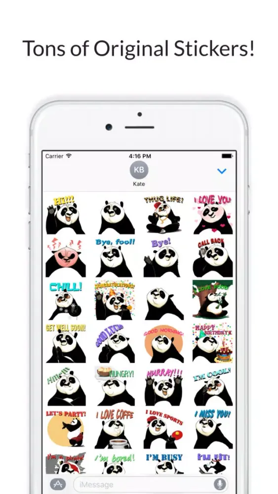 Sassy Panda - Funny Stickers Screenshots