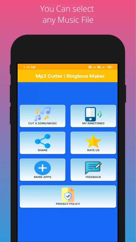 Mp3 Cutter and Ringtone Maker 스크린샷