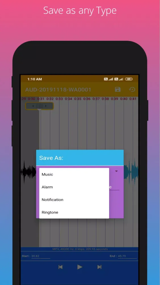 Mp3 Cutter and Ringtone Maker 스크린샷