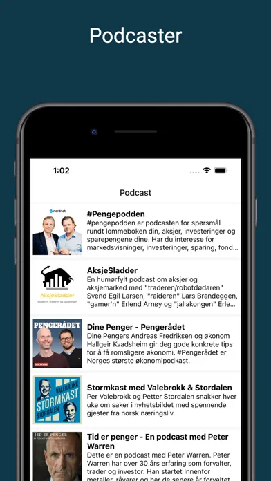 Zrzuty ekranu AksjeGuru Nyheter børs finans