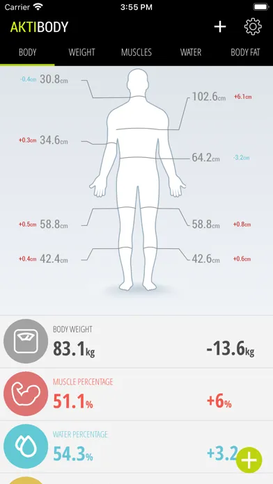 Capturas de pantalla de Body & Weight Tracker aktiBody