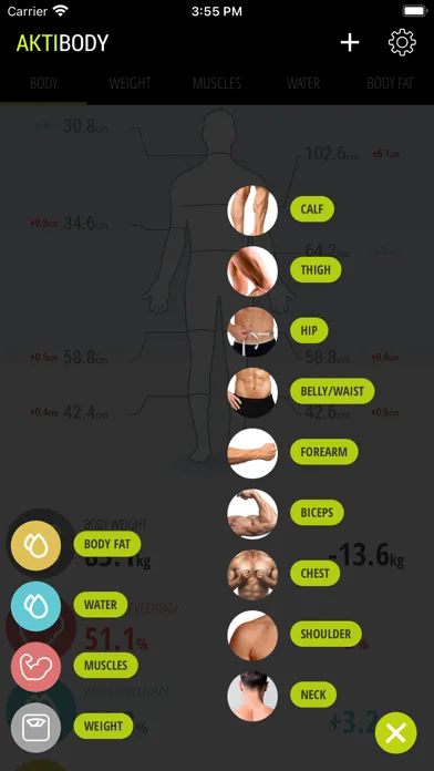 Capturas de pantalla de Body & Weight Tracker aktiBody