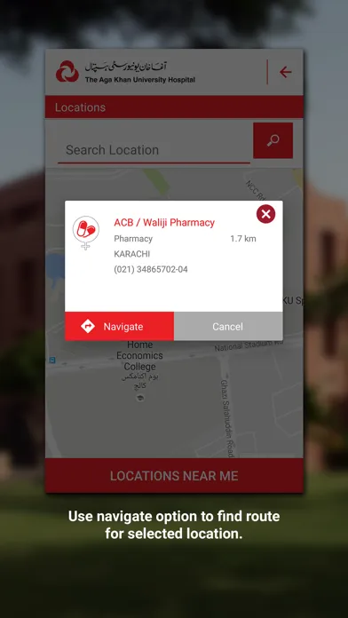 Captures d'écran de AKUH Patient Care