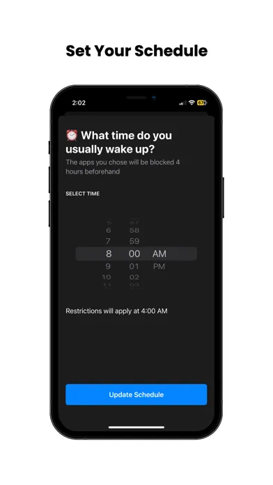 Capturas de tela do Mornings: Morning Screen Time