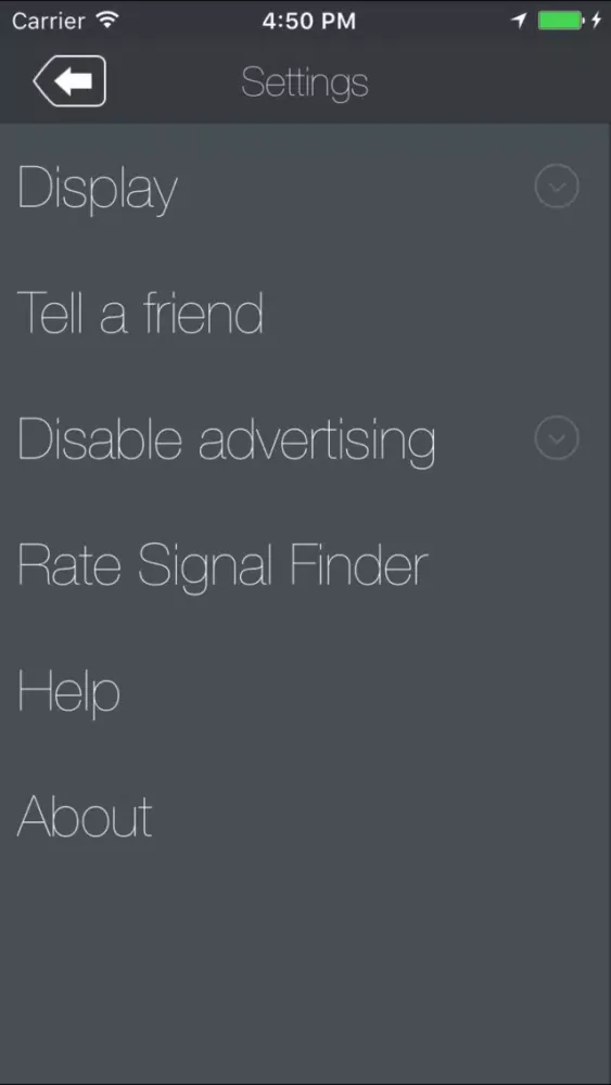 Signal Finder Application سکرین شاٹس