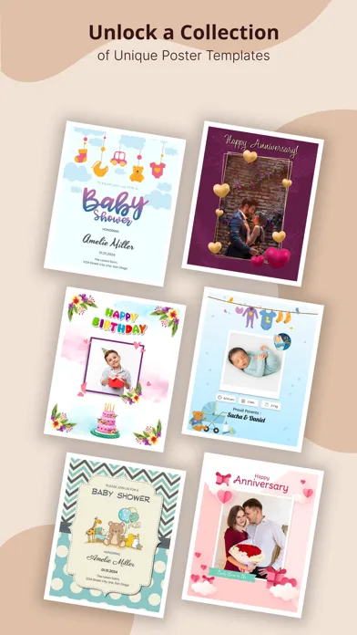 Capturas de tela do Poster King - Card Maker