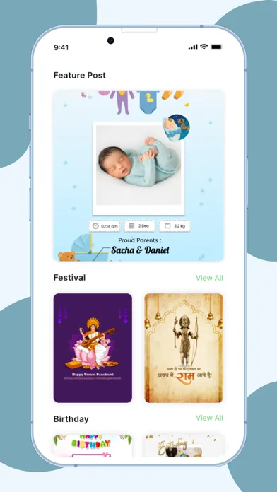 Capturas de tela do Poster King - Card Maker