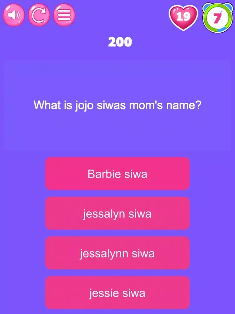 Ảnh chụp màn hình của Challenge JoJo Fans siwa iPad 