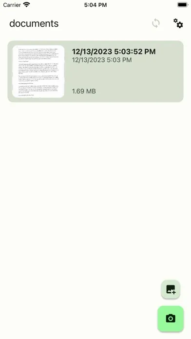 Tangkapan skrin OSS Document Scanner